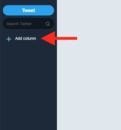 add column in tweetdeck